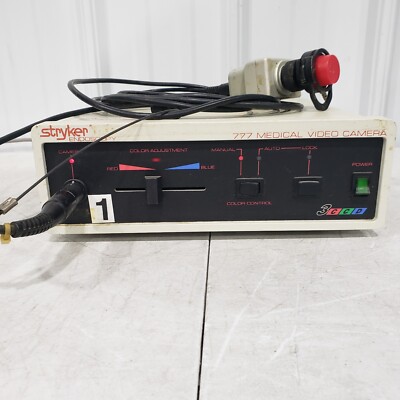 Stryker Endoscopy 777 Medical Video Camera w/ Color Adjustment 120VAC