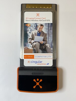 Vintage Sierra Wireless AirCard 875 Cingular 3G Laptop Connect Card
