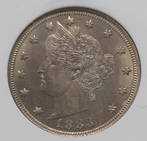 1883 Liberty Nickel No Cents NGC MS65
