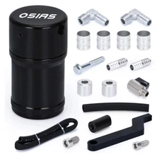 6.4L Billet Oil Catch Can Kit 5.7 HEMI Z-Bracket For 11-21 Dodge Charger Challen