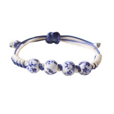 Practical Porcelain Bead Bracelet Portable for Adding Elegant Charm Styles