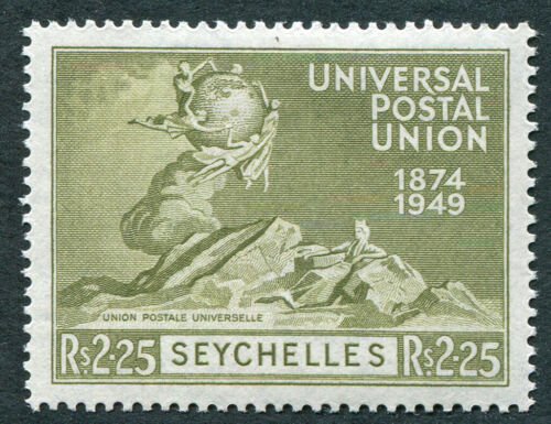 SEYCHELLES 1949 2r25 olive SG157 mint MH FG UPU Anniv Omnibus Issue #B02 - Picture 1 of 1
