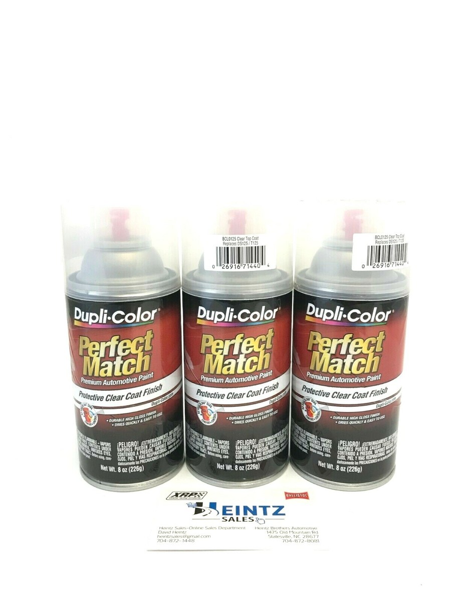 Duplicolor BCL0125-3 PACK Perfect Match Protective CLEAR Top Coat