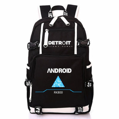 Detroit: Become Human Backpack Schoolbag Student Shoulder bag Laptop Travel Bag[