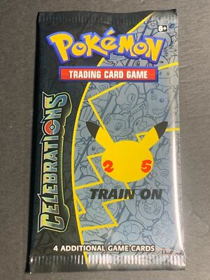 pokemon celebrations booster box price Pokemon 25th Anniversary - Celebrations Booster Pack - 4 Cards / Pack -  SEALED