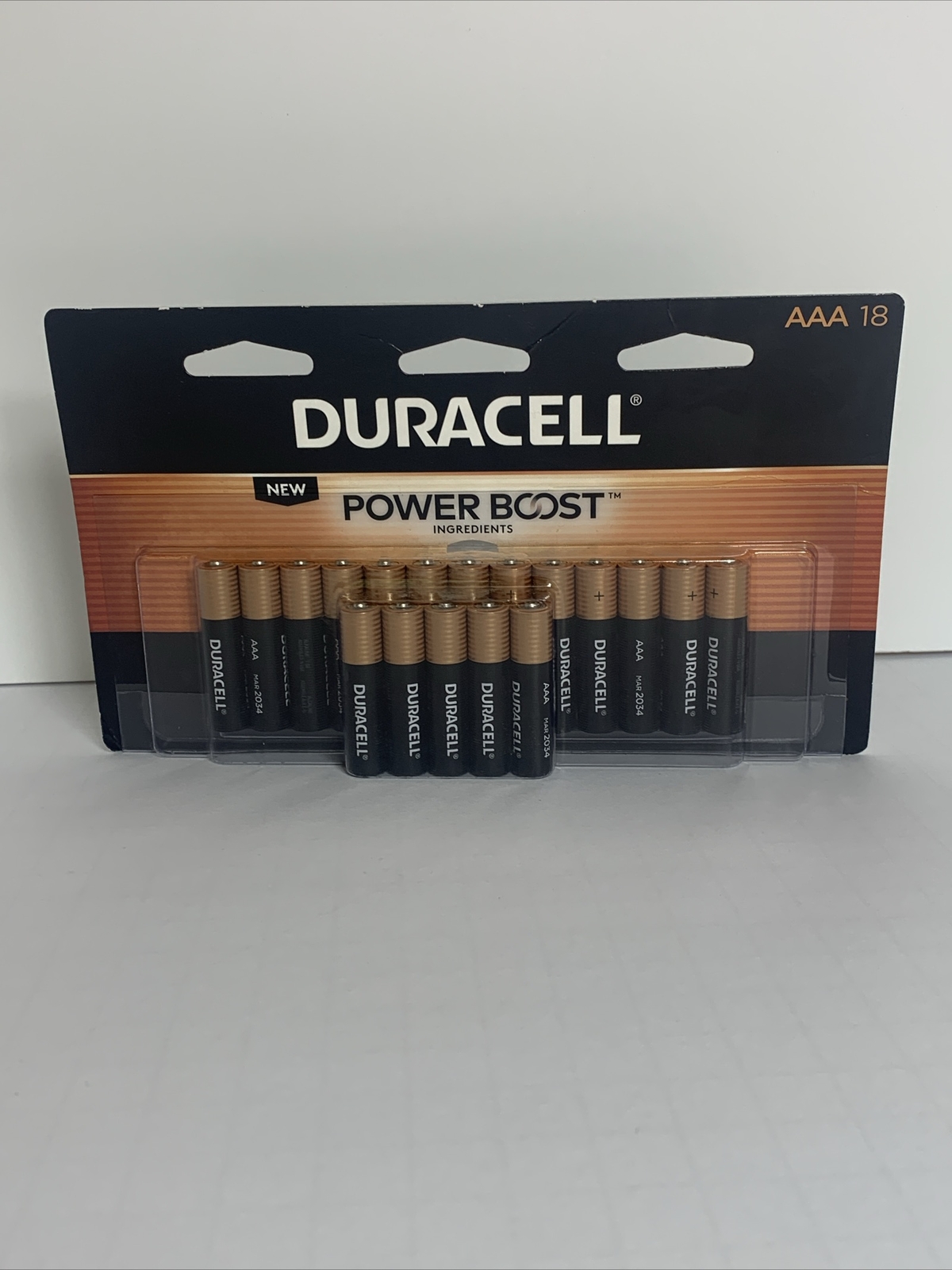 Duracell AAA Batteries 18 Power Boost Triple A - Good Till March 2034-image
