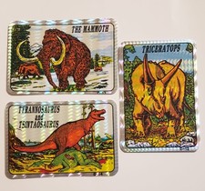 1980s Vintage Vending machine Dinosaur Prism Stickers
