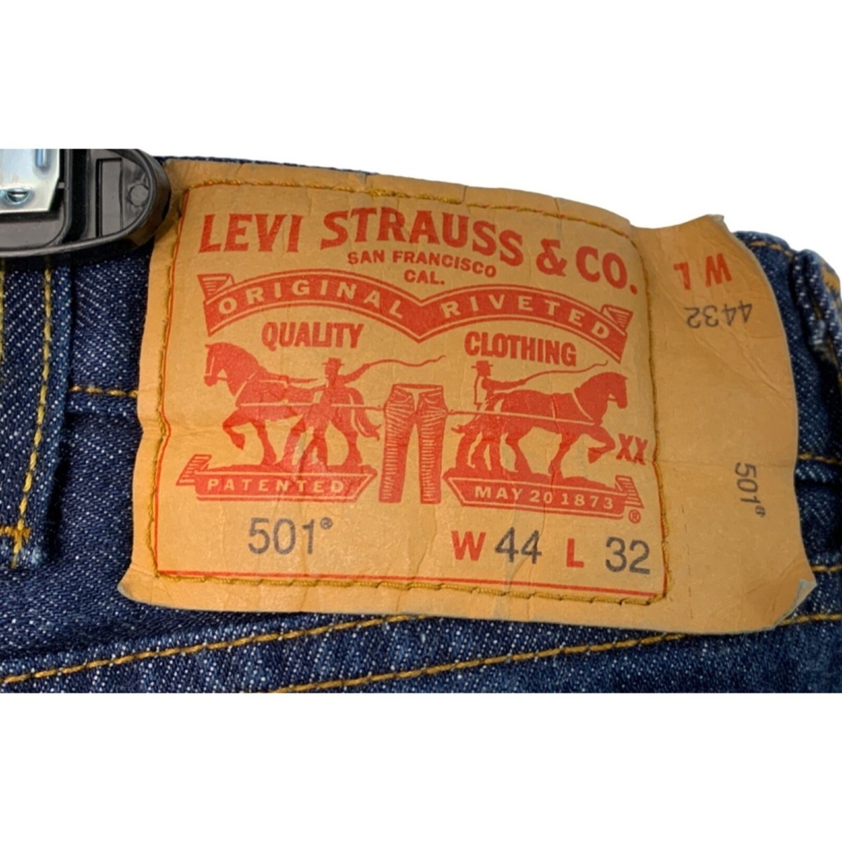 Levi's 501 Men's Button-Fly Original Fit Jeans W44 L30 100% Cotton