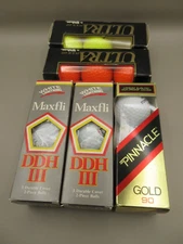 Mixed Lot Of New Old Stock MaxFli Golf Balls Ultra Wilson Pinnacle Gold 14pc