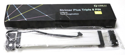 Lian Li Strimer Plus Triple 8 Pins adressierbares RGB-VGA-Stromkabel GPU RTX 30