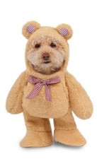 Rubies Walking Teddy Bear Dog Costume Small Cute Fury