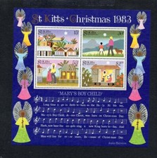 ST KITTS MNH 1983 MS138 CRISTMAS
