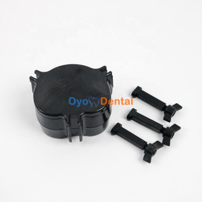 Dental Laboratory Black Polycarbonate Microwave Denture Lab Polimerization Flask