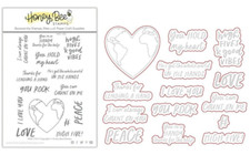 Honey Bee Stamps High Five Stamp High Five Honey Cuts Die Sets 352 , Retired