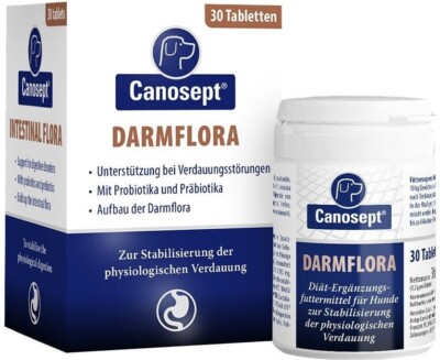 Canosept Darmflora Tabletten für Hunde 30 Stück 250410 Ergänzungsfutter