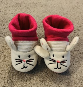 baby shoes with socks attached