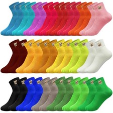 20 Pairs Christmas Cute Socks Women Gift Smiling Ankle Elastic Funny Aesthetic