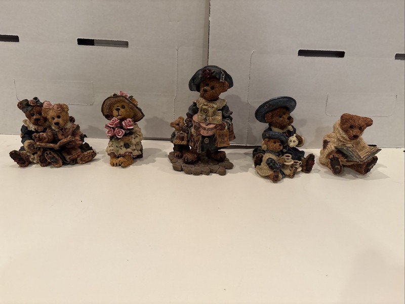 Boyds Bears & Friends Bearstone Collection Lot Of  5 Figurines - See Description