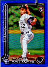 Chase Dollander (RC) BLUE /150 2025 Topps Update Series #US151 Rockies FREE SHIP