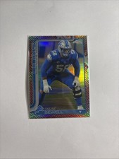 2025 Topps Chrome Penei Sewell #99 Detroit Lions Football Leather Refractor 