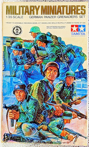 TAMIYA 1:35 SCALE MILITARY MINIATURES " GERMAN PANZER GRENADIERS SET " # MM161A