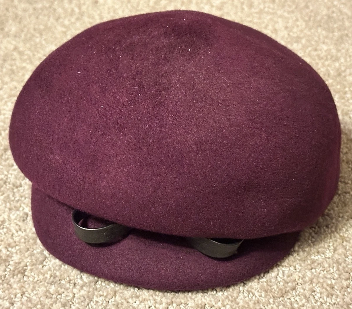 Vintage 1940s Swirl Hat Purple Colorful Stitched Beret Purple 1940s Hat - Etsy main image 3