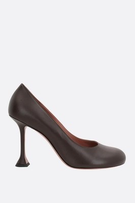 AMINA MUADDI Iris Brown Leather Pumps New & Authentic