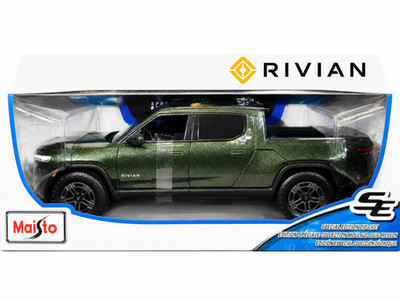 Maisto 1:18 Rivian R1T Forest Green Diecast Special Edition Car Forest Green