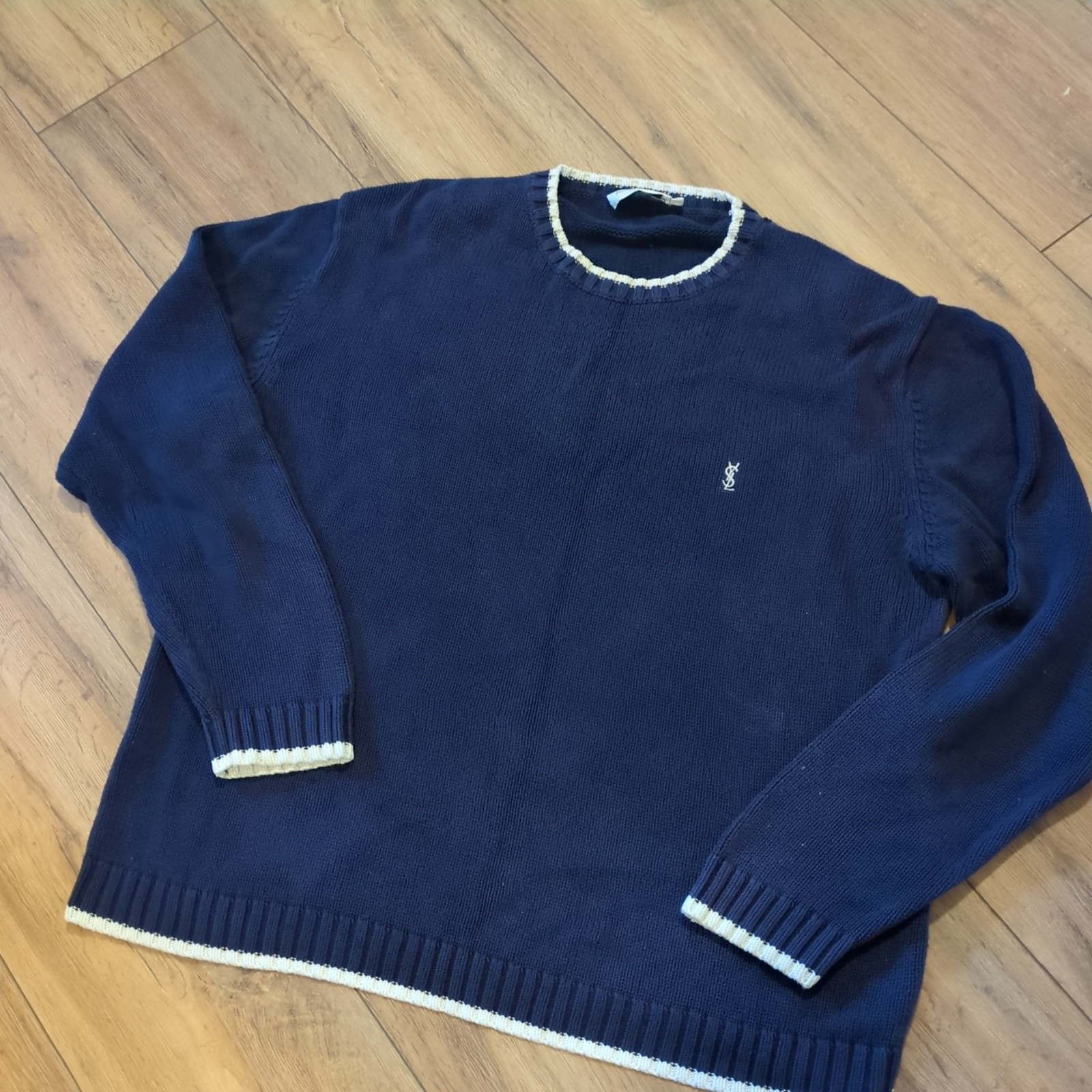 Maglione maglia girocollo Yves Saint Laurent vintage uomo taglia L vintage YSL