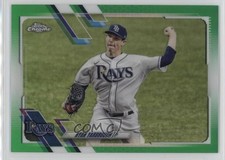 2021 Topps Chrome Green Refractor 26/99 Ryan Yarbrough #175 4al