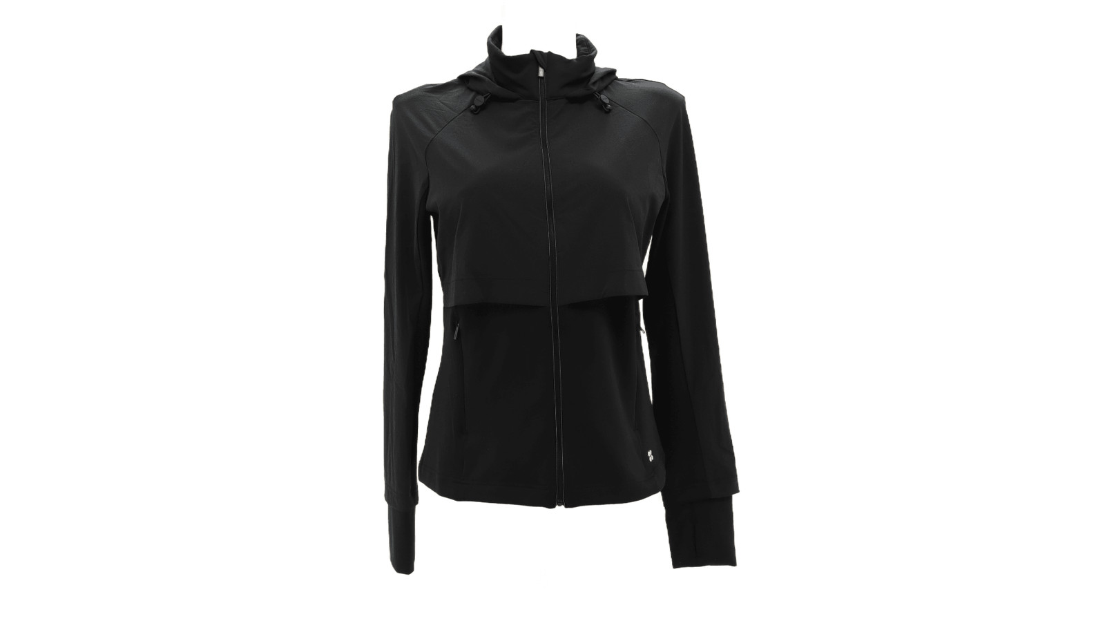 Sweaty Betty Women's Pro Run Jacket Size M Black Pockets Zip New