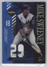 2003 Leaf Limited Threads Jersey Number 6/29 Mike Sweeney #59 0b5