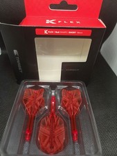 Target K-Flex Red Personalised Dart Flights Short, Medium Or Intermediate
