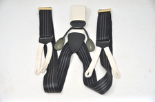 Luxury Trafalgar Braces Black Fine Striped Classic Style