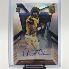 Albert Okwuegbunam 2020 Donruss Elite Auto /349 RC Broncos