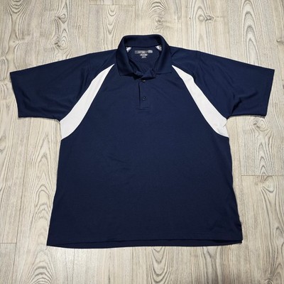 Greg Norman Collection Play Dry - Nacy Blue and White Size XXL