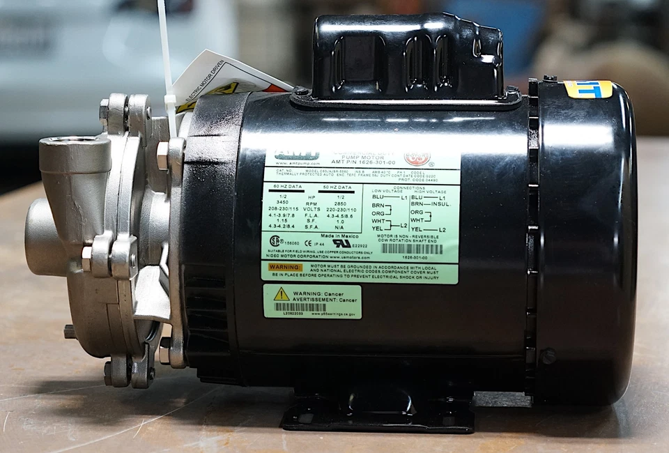 AMT 370B-98 Stainless Steel Pump 1/2 HP, 1 Phase, 115/230V 45 GPM - Image 3 of 4