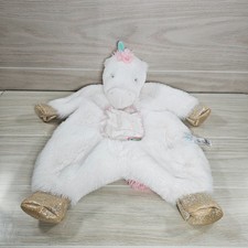 Douglas Emilie Unicorn Sshlumpie Lovey Plush Flat Stuffed Animal Cuddle Toy 18"