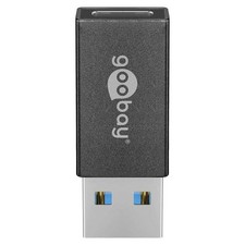 USB-A USB-C OTG Super Speed Adapter f&uuml;r den Anschluss Ladekabeln 3.0 schwarz