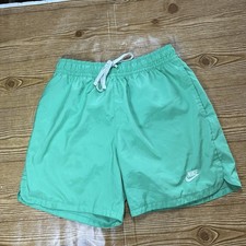 Nike Swim Shorts Men  s Small Green Mesh Lined Beach Board Shorts DM6829-363