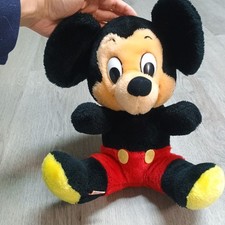 Vintage 10 Inch Mickey Mouse Plush Made In Korea