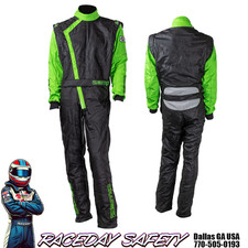 Zamp ZR-40 Race Youth Suit Green/Black SFI 3.2A/5 Size Youth Large