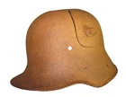 BF62? marked war damaged German helmet WW1 casque Stahlhelm casco elmo 盔 1GM 1WK