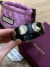 Bracciale Gucci maxi-studded Leather Cuff Wristband Bracelet Stud details New M