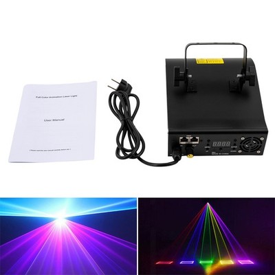 2W Full RGB Laserlicht ILDA Animation Bühnenlicht Sound AUTO DMX DJ Partylicht