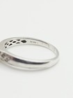 Sterling Silver Vintage Genuine Diamond Ring Size 8 — photo 8