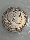 1897 O Barber Silver Half Dollar New Orleans Key Date VG very good