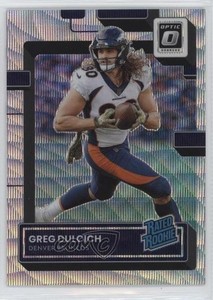 2022 Panini Donruss Optic Rated Wave Prizm /300 Greg Dulcich #288 Rookie RC