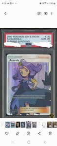 Acerola Full Art 142/147 Burning Shadows PSA 10
