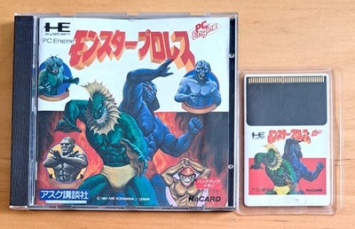 MONSTER PRO WRESTLING PC ENGINE HUCARD BOXED NTSC-J JAPAN IMPORT
